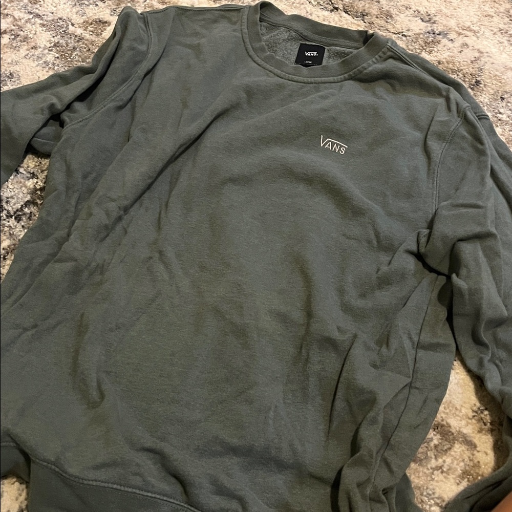 Vans Olive Crewneck Sweatshirt
